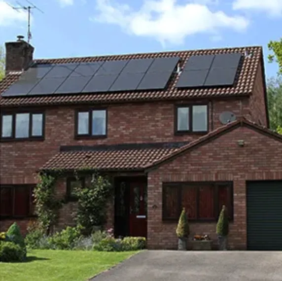 Solar panel installed at home